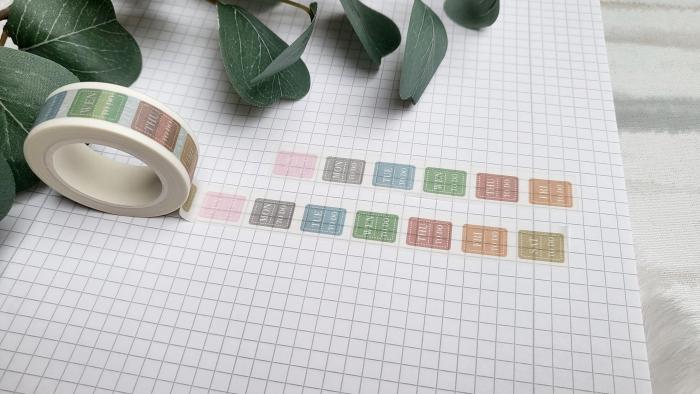 Washi Tape Wochentage